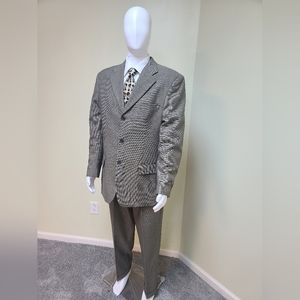 Bracciolini Collection I 2 Piece Mixed-Grey & Tan Suit